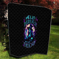 Witch Skull Quilt Hello Darkness My Old Friend - Wonder Print Shop