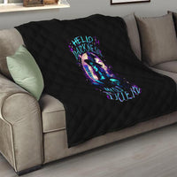 Witch Skull Quilt Hello Darkness My Old Friend - Wonder Print Shop