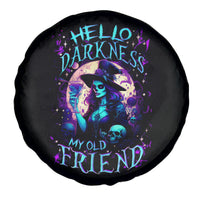 Witch Skull Spare Tire Cover Hello Darkness My Old Friend - Wonder Print Shop