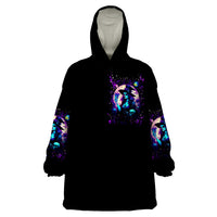 Witch Skull Wearable Blanket Hoodie Hello Darkness My Old Friend - Wonder Print Shop