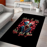 Couple Skull Area Rug You & Me We Got This - Wonder Print Shop