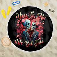 Couple Skull Beach Blanket You & Me We Got This - Wonder Print Shop