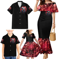 Couple Skull Family Matching Mermaid Dress and Hawaiian Shirt You & Me We Got This - Wonder Print Shop