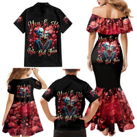Couple Skull Family Matching Mermaid Dress and Hawaiian Shirt You & Me We Got This - Wonder Print Shop