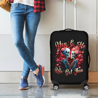 Couple Skull Luggage Cover You & Me We Got This - Wonder Print Shop