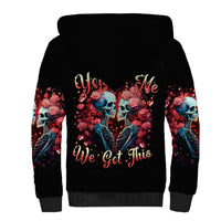 Couple Skull Sherpa Hoodie You & Me We Got This - Wonder Print Shop