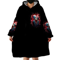Couple Skull Wearable Blanket Hoodie You & Me We Got This - Wonder Print Shop