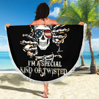 Girl Skull Beach Blanket Don't Try To Figured Me Out I Special Kind - Wonder Print Shop