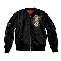 Girl Skull Bomber Jacket Don't Try To Figured Me Out I Special Kind - Wonder Print Shop