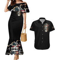 Girl Skull Couples Matching Mermaid Dress and Hawaiian Shirt Don't Try To Figured Me Out I Special Kind - Wonder Print Shop