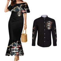 Girl Skull Couples Matching Mermaid Dress and Long Sleeve Button Shirts Don't Try To Figured Me Out I Special Kind DT01