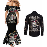 Girl Skull Couples Matching Mermaid Dress and Long Sleeve Button Shirts Don't Try To Figured Me Out I Special Kind DT01