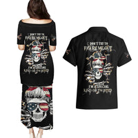 Girl Skull Couples Matching Puletasi Dress and Hawaiian Shirt Don't Try To Figured Me Out I Special Kind - Wonder Print Shop
