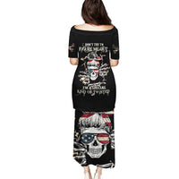 American Skull Puletasi I Talk I Smile But Be Carefull When I Silent - Wonder Print Shop