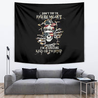 Girl Skull Tapestry Don't Try To Figured Me Out I Special Kind - Wonder Print Shop