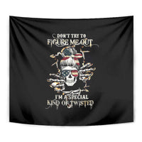 Girl Skull Tapestry Don't Try To Figured Me Out I Special Kind - Wonder Print Shop