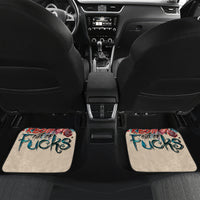 Flower Skull Car Mats Fresh Out Of Fuck - Wonder Print Shop
