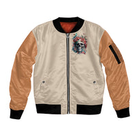 Axe Skull Sleeve Zip Bomber Jacket Let's Bury The Hatchet - Wonder Print Shop