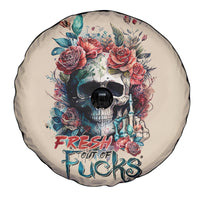 Flower Skull Spare Tire Cover Fresh Out Of Fuck - Wonder Print Shop
