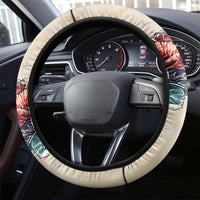 Flower Skull Steering Wheel Cover Fresh Out Of Fuck - Wonder Print Shop