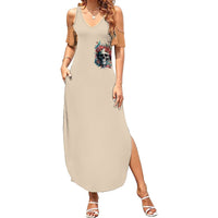 Axe Skull Summer Maxi Dress Let's Bury The Hatchet - Wonder Print Shop