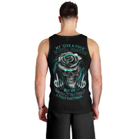 Blood Skull Men Tank Top I Hold A Angel And Crazy Lady It Your Choice DT01