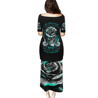 Blood Skull Puletasi I Hold A Angel And Crazy Lady It Your Choice - Wonder Print Shop