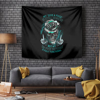 Rose Skull Tapestry Go Fuck Yourself Is Fully Functional - Wonder Print Shop