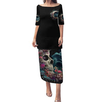 Blood Skull Puletasi You Got My Back I Got Your Rest Of Your Life - Wonder Print Shop