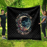 Moon Skull Quilt Hello Darkness My Old Friend Moon - Wonder Print Shop