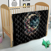 Moon Skull Quilt Hello Darkness My Old Friend Moon - Wonder Print Shop