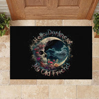 Moon Skull Rubber Doormat Hello Darkness My Old Friend Moon - Wonder Print Shop