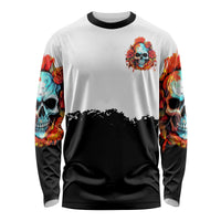 Flower Skull Long Sleeve Shirt Don't Try To Figured Me Out I Special Kind Fire Flower - Wonder Print Shop