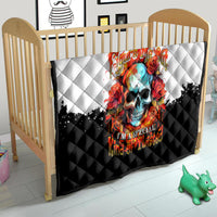 Flower Skull Quilt Don't Try To Figured Me Out I Special Kind Fire Flower - Wonder Print Shop