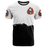 Death Skull T Shirt I Never Alone My Demon With Me 24/7 - Wonder Print Shop