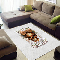 Girl Skull Area Rug I Sweet Girl Full Of Crazy - Wonder Print Shop