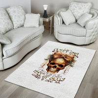 Girl Skull Area Rug I Sweet Girl Full Of Crazy - Wonder Print Shop