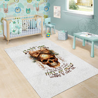 Girl Skull Area Rug I Sweet Girl Full Of Crazy - Wonder Print Shop