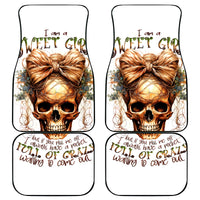 Girl Skull Car Mats I Sweet Girl Full Of Crazy - Wonder Print Shop