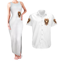 Girl Skull Couples Matching Tank Maxi Dress and Hawaiian Shirt I Sweet Girl Full Of Crazy - Wonder Print Shop