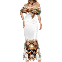 Devil Skull Mermaid Dress I Never Alone My Demon With Me 24/7 - Wonder Print Shop