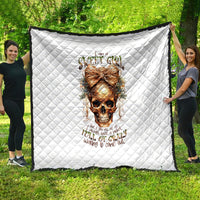 Girl Skull Quilt I Sweet Girl Full Of Crazy - Wonder Print Shop