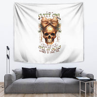 Girl Skull Tapestry I Sweet Girl Full Of Crazy - Wonder Print Shop