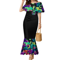 Devil Skull Mermaid Dress It's Not How Crazy Iam But Enjoy It Make Me Dangerous - Wonder Print Shop