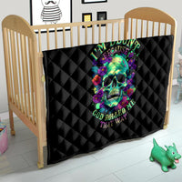 Flower Skull Quilt I Blunt Because God Rolled Me That Way - Wonder Print Shop