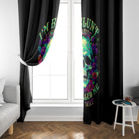 Flower Skull Window Curtain I Blunt Because God Rolled Me That Way - Wonder Print Shop