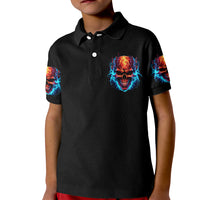 Thunder Skull Kid Polo Shirt I Can't Go To Hell Devil Restrainning Order Against Me - Wonder Print Shop