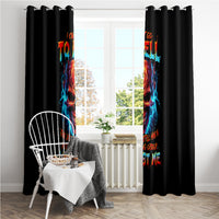 Thunder Skull Window Curtain I Can't Go To Hell Devil Restrainning Order Against Me - Wonder Print Shop