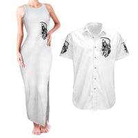 Skull Reaper Couples Matching Tank Maxi Dress and Hawaiian Shirt I Can't Go To Hell Devil Restrainning Order Against Me - Wonder Print Shop