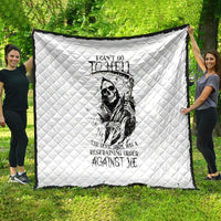 Skull Reaper Quilt I Can't Go To Hell Devil Restrainning Order Against Me - Wonder Print Shop